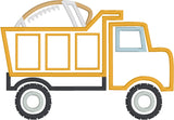 Football in a dump truck applique embroidery Design, snugglepuppyapplique.com