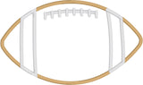 Football Applique Embroidery Design, snugglepuppqappliqe.com