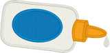 Glue bottle Back to school Applique Embroidery Design, snugglepuppyapplique.com