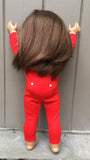 Union Suit Pajamas sewing pattern for 18 inch doll, Snugglepuppyapplique.com