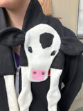 Cow Calf Scarf Sewing Pattern, for fleece, snugglepuppyapplique.com