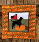 Year of Labrador quilt block raw edge fusible applique sewing pattern, snugglepuppyapplique.com