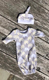 Layette sewing pattern for 12 inch doll, snugglepuppyapplique.com