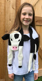Cow Calf Scarf Sewing Pattern, for fleece, snugglepuppyapplique.com