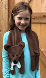 Bear Scarf Sewing Pattern, snugglepuppydesign.com