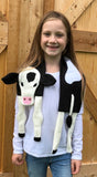 Cow Calf Scarf Sewing Pattern, for fleece, snugglepuppyapplique.com