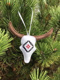 ITH Southwest Skull Ornament embroidery design, Snugglepuppyapplique.com