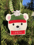 ITH gift card holders and ornaments embroidery design, set of 3, snowman, polar bear and penguin, snugglepuppyapplique.com