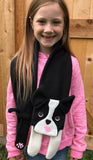 Boston Terrier Scarf Sewing Pattern PDF download, snugglepuppyapplique.com