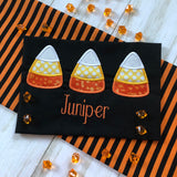 Candy Cane Trio Halloween Applique Embroidery Design, Snugglepuppyapplique.com