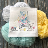 Vintage Little Susan Wednesday embroidery design for use with an embroidery machine.  Snugglepuppyapplique.com