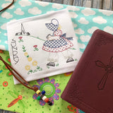 Vintage Little Susan Sunday Bean Embroidery Design for embroidery machine use, snugglepuppyapplique.com