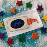 Glue bottle Back to school Applique Embroidery Design, snugglepuppyapplique.com