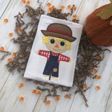 Scarecrow applique embroidery design, snugglepuppyapplique.com