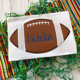 Football Applique Embroidery Design, snugglepuppqappliqe.com