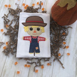 Scarecrow applique embroidery design, snugglepuppyapplique.com