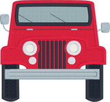 Jeep applique embroidery design, snugglepuppyapplique.com