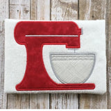 kitchen mixer applique embroidery design