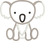 Koala Baby applique embroidery design, snugglepuppyapplique.com