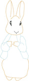 Point rapide de haricots Peter Rabbit.