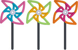 Pinwheel trio Spring and summer applique embroidery design by snugglepuppyapplique.com