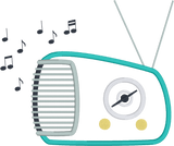1950's vintage Retro Radio Applique Embroidery Design, snugglepuppyapplique.com