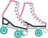 Roller Skates applique embroidery Design, snugglepuppyapplique.com