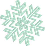 Snowflake applique embroidery design by snugglepuppyapplique.com