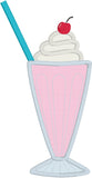 Ice Cream Soda applique embroidery design, snugglepuppyapplique.com