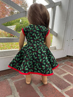 Sewing pattern for Wrap around dress for 18 inch doll by snugglepuppyapplique.com