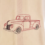 vintage Truck Bean Quick stitch embroidery Design by snugglepuppyapplique.com