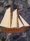 Sailing ship applique embroidery design, snugglepuppyapplique.com
