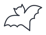 An applique of a bat by snugglepuppyapplique.com