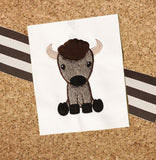 Buffalo Baby Appliqué Embroidery Design, snugglepuppqappliqe.com