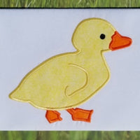 Duckling applique embroidery design, snugglepuppyapplique.com