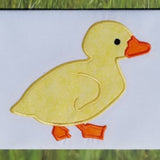 Duckling applique embroidery design, snugglepuppyapplique.com