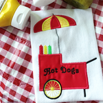 Hotdog Vendors Cart applique embroidery design, snugglepuppyapplique.com