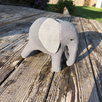 In the hoop baby elephant stuffy embroidery deisgn by snugglepuppyapplique.com