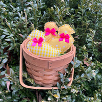 In the hoop Chick Easter stuffy embroidery Design by snugglepuppyapplique.com