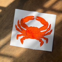 An applique of a realistic crab by snugglepuppyapplique.com