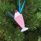 in the hoop Ice Cream soda Christmas Ornament Set Embroidery Design, snugglepuppyapplique.com
