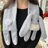 An in the hoop bunny rabbit scarf by snugglepuppyapplique.com