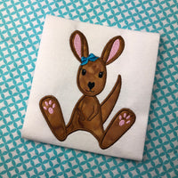 Baby Kangaroo Joey Applique Embroidery Design by Snugglepuppyapplique.com