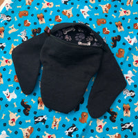 In the hoop Dachshund face zippered bag embroidery design by snugglepuppyapplique.com