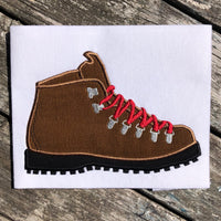 Hiking Boot applique embroidery Design by snugglepuppyapplique.com