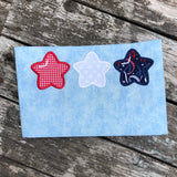Star Balloon Trio 4th of July Applique Embroidery Design by Snugglepuppyapplique.com