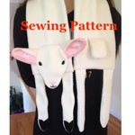 Lamb Scarf Sewing Pattern, snugglepuppyapplique.com