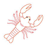 An in the hoop lobster ornament by snugglepuppyapplique.com