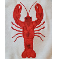 Lobster applique embroidery design, snugglepuppyapplique.com