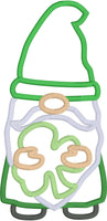 Lucky Gnome St. Patricks Day applique Embroidery Design by snugglepuppyapplique.com